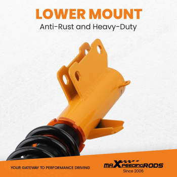 Compatible for Ford Mustang 4th 24 Steps Adjustable Damper 05-14 Coilovers Suspension KitsLowering Kit